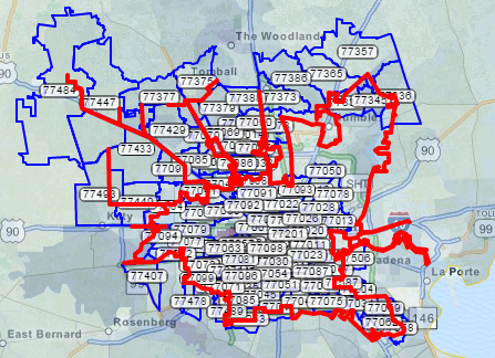 City Of Houston Boundary Map